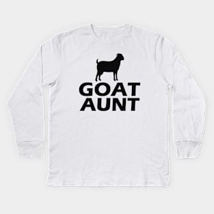 Goat Aunt Kids Long Sleeve T-Shirt